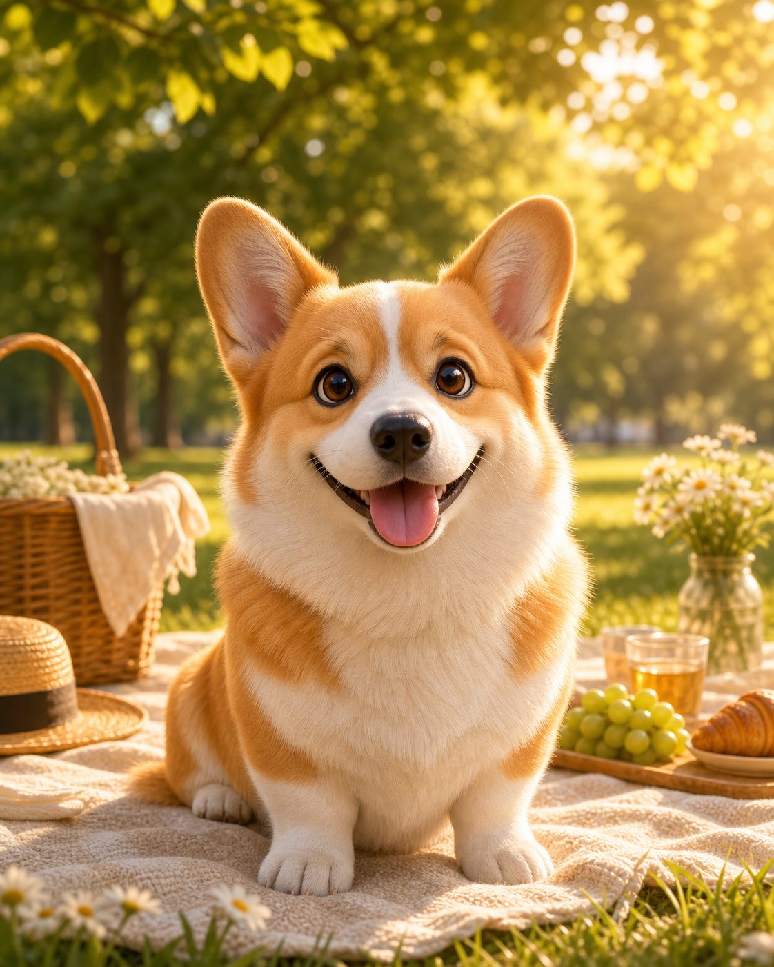 Warm generated pet portrait